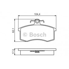 колодки гальмівні передні 2108 (Bosch)