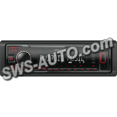 магнітола Kenwood  KMM 105 RY FM/USB/AUX/MP3/Android/знімна пан/червона підсв.