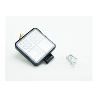 фара додаткова LED 105х105х28 (Д/В/Ш) 114W білий+жовтий