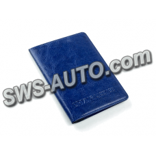 обложка для водительских документов-карт + с/о "книжка"  с файлами синяя