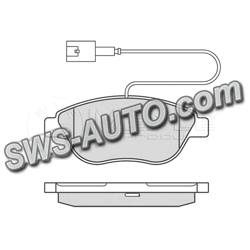 колод.торм. пер. Fiat Doblo (05-09), Opel Combo 12-> сист.BOSCH  (MEYLE)