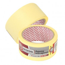 стрічка малярська Intertool 48мм х 20м жовта
