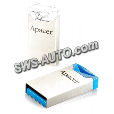 USB-флеш-накопичувач 2.0  32Gb  AH111  mini  метал  Blue  Apacer