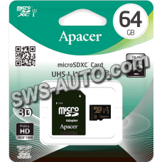 карта памяти microSDHC  64Gb class 10  Apacer