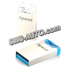 USB-флеш-накопичувач 2.0  16Gb  AH111  mini  метал  Blue  Apacer