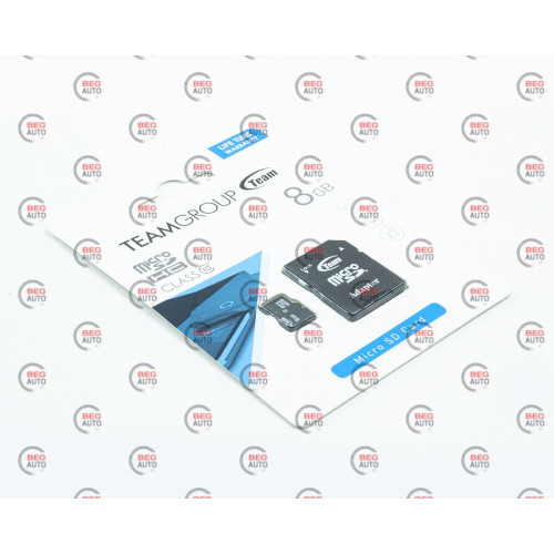 карта памяти microSDHC   8Gb class 10 (adapter SD)  Team