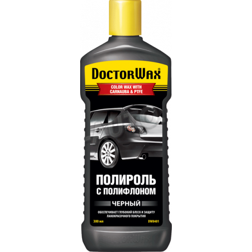 поліроль кузова Doctor Wax 300мл чорна