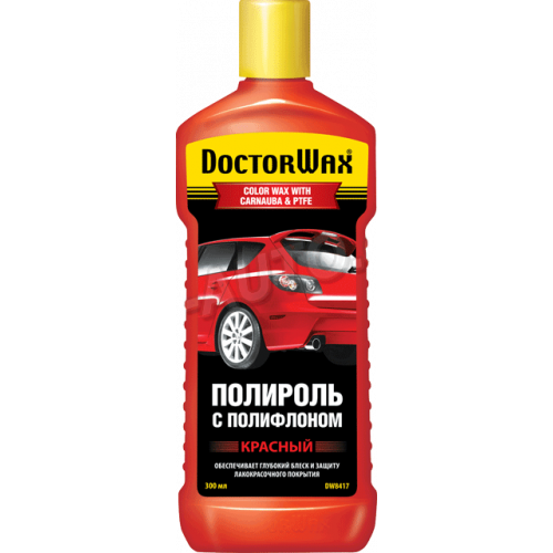 поліроль кузова Doctor Wax 300мл червона