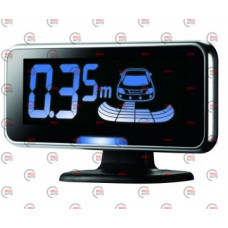 парктронік 4 датчики 18,5 мм Steelmate 410V4 LCD дисплей з індикацією/звук. сигнал/голос/чорний