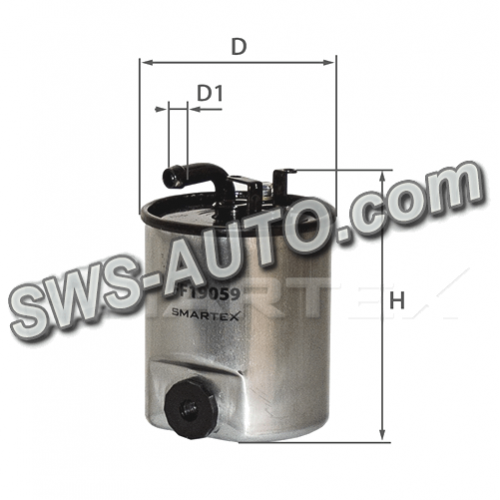 фильтр топливный MB Sprinter I CDI (00-06), Vito I CDI (99-03) с подогр.  (SMARTEX)