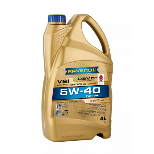 масло Ravenol 5W-40 VSI "Fullsynth PAO" SN/CF, A3/B4 (4л)