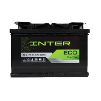 Аккумулятор   INTER  77Ач (570A) ECO Евро правый +