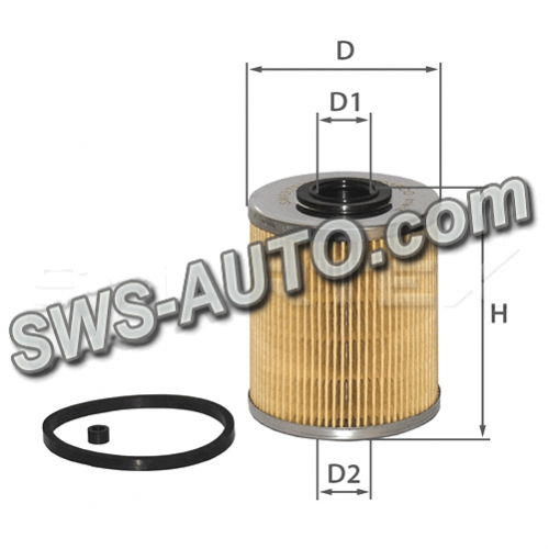 фильтр топливный Renault Master II,III,IV/Opel Vivaro 01-> (H=90) сист.Purflux  (SMARTEX)