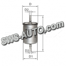 фильтр топливный Fiat Scudo-Peugeot Expert 1.6-2.0i (96-07)  (SMARTEX)