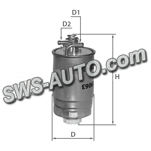 фильтр топливный VW T4 D, TD, TDI (90-03), LT 2.4D, 2.4TD (82-97)  (SMARTEX)