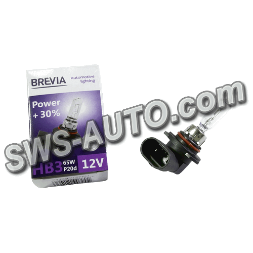 лампа HB3 12V 65W BREVIA Pover+30%