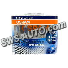 лампа H16 12V 19W OSRAM Cool Blue Next Geen +100% 5000K (пара)