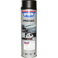фарба аерозоль Presto 500ml чорний блиск