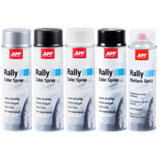 фарба аерозоль APP Rally Color Spray 600мл срібна