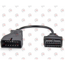 переходник с OBD2 16pin мама на GM 12pin папа GM12 Daewoo Lanos Sens (Еврокар)