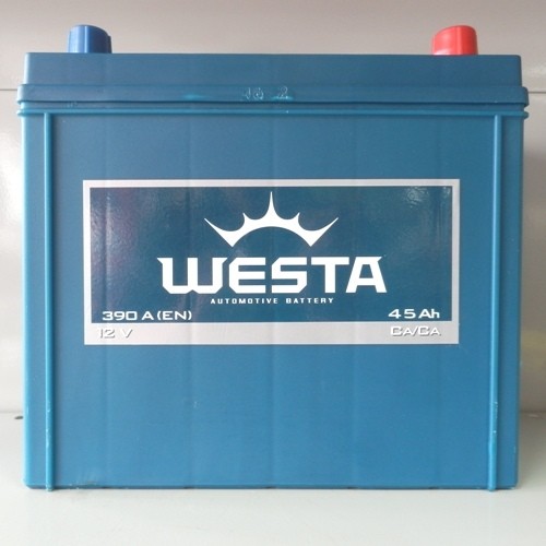 Аккумулятор   Westa  45Ач (390A) Asia Правый +