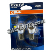 лампа  A 12V 21W Osram DC матова (зміщений цоколь) (2шт)