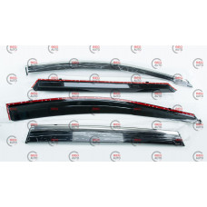 ветровик Honda CR-V 2016-2022  (скотч) TopVisor  c хром молдингом
