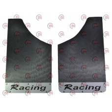 брызговик RACING малый черный + нерж. накл.