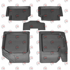 коврики салона Daewoo Lanos, Aveo, Lacetti, Forza  борт 4см, с перемычкой Дубно