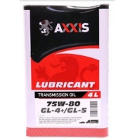 масло трансм. Axxis 75W-80  GL4+/GL5  1л
