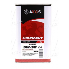 масло AXXIS  5W-30 Gold Sint С4, RN0720 (1л)