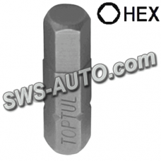 біта 10мм шестигранна HEX  6 мм х 30 мм