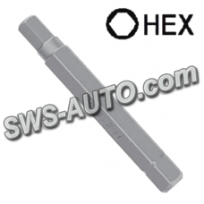 біта 10мм шестигранна HEX 10 мм х 75 мм