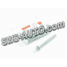 Болт M10х100 кл. пр. 5.8 полная резьба цинк белый (пач. 10шт) (APRO)