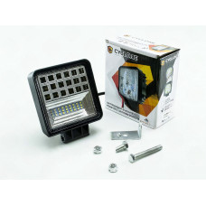 фара додаткова LED 110х110х28 (Д/В/Ш) 42W Combo комбінований