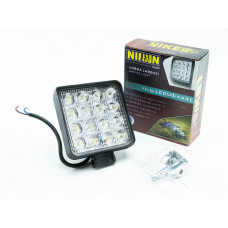 фара додаткова LED 105х105х40 (Д/В/Ш) 27W ближнє світло NIKEN 16 LED