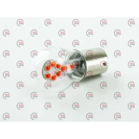 Лампа светодиодная А 12-21 RED  18 SMD 3030 в стеклянной колбе