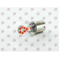 Лампа светодиодная А 12-21 RED  18 SMD 3030 в стеклянной колбе