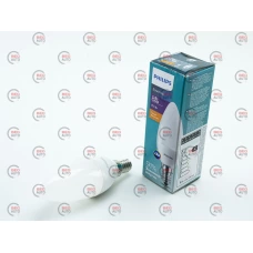 лампа побутова діодна 220V E14  8W 840 B35 2700К PHILIPS