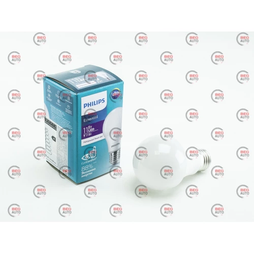 лампа светодиодная 220V E27 11W A60 4000K PHILIPS