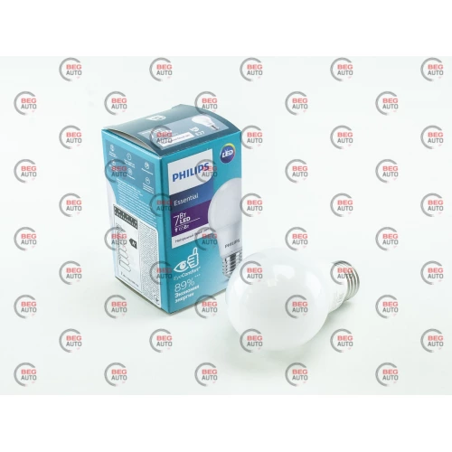 лампа светодиодная 220V E27  7W A60 4000K PHILIPS