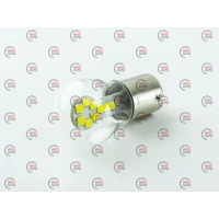 Лампа светодиодная А 12-21 WHITE  18 SMD 3030 в стеклянной колбе