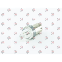 Лампа світлодіодна А 12-21 WHITE   9 SMD 2835 лінза CL конусна P