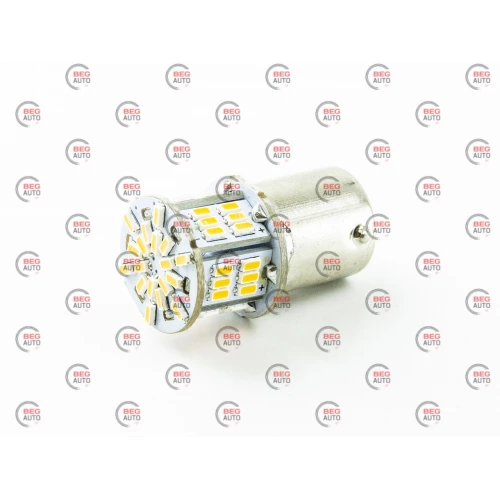 Лампа светодиодная А 12-21 YELLOW 54 SMD 3014 смещен. цоколь