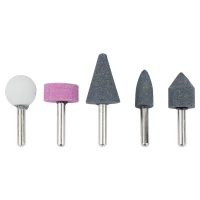каміння шліфувальне набір   5шт, d осі 6,0 мм (блістер)