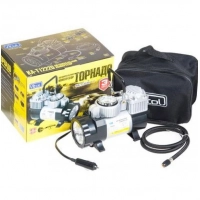 компресор Vitol Торнадо  10атм/40л/1м шланг/прик.-клеми/автостоп/ліхтар/сумка