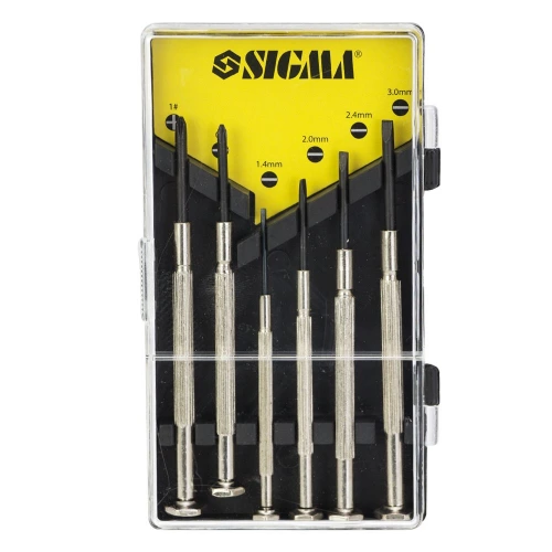 набір викруток точних  6 шт CrV (футляр) Sigma