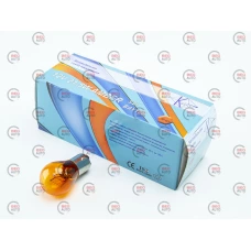 лампа  A 12V 21+5W КВАНТ AMBER прямой цоколь