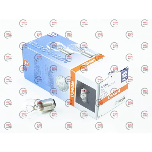 лампа  A 12V 21+4W Osram смещен. цоколь