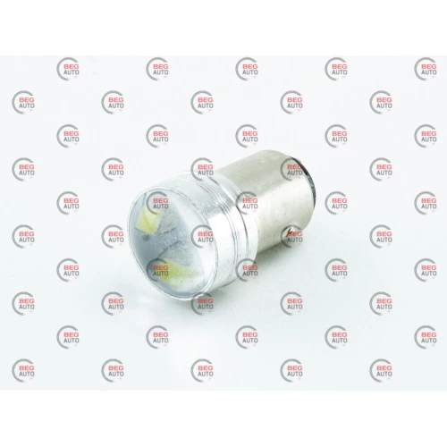 Лампа світлодіод А 12-21+5 WHITE   6 SMD 7014 з лінзою
